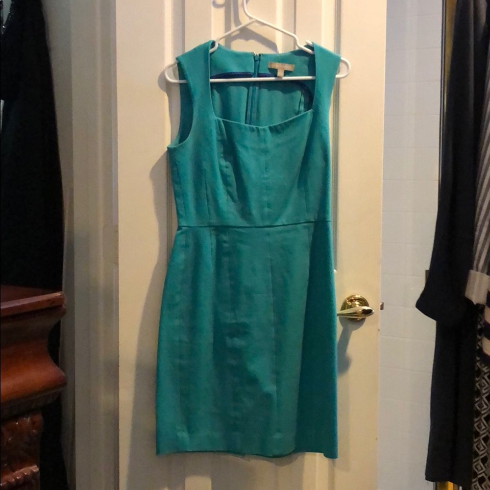 Banana republic light green fitted dress